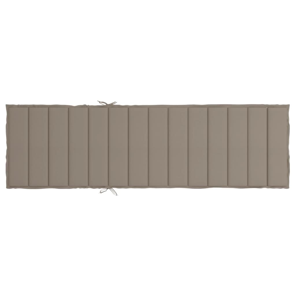 Revera Cuscino per Lettino Prendisole Talpa 200x60x3 cm in Tessuto