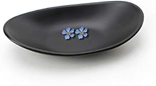 Black Ring Dish centerpiece Jewelry Tray Key Tray Organizer for entryway, Dresser Decor Key Dish Jewelry Bowl Decorative Dish (Oval)