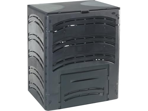 Compostiera in plastica MAKI - 500 L - Nero