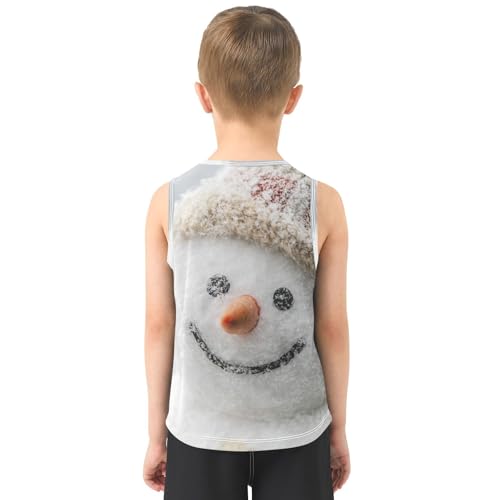 Boys Tank Top Shirts Lovely Dog Print Animal Puppy Printed Sleeveless T-Shirts Crew Neck for Kids Clothing Children3
