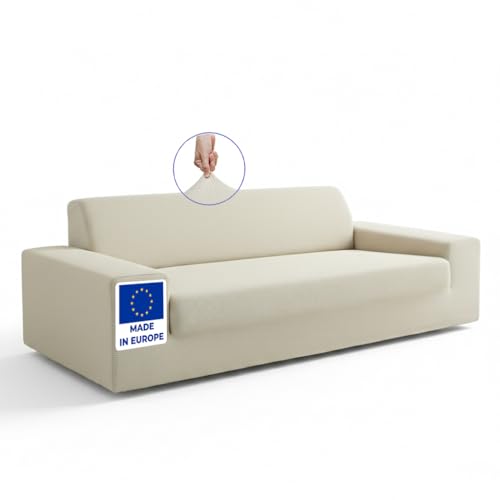 BLUZIMAN® Housse Canapé 3 Places, Couvre Canapé Fabriqué en Europe, Protege Canape, Housse de Canapé Super Extensible Accoudoir, Tissu Premium (Trois...