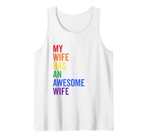 My Wife Has An Awesome Wife Funny Lesbian Wedding Gift Tank Top