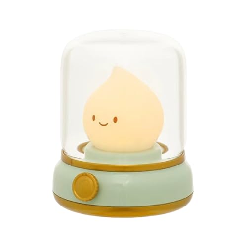 Lámpara de sueño - Linda luz nocturna, vela LED dormitorio | Iluminación de la mesita de noche del temporizador de 15 minutos, brillo regulable para adolescentes, lámpara de espacio de vida