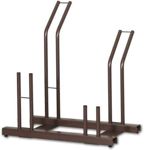 （09:00時点） 遠藤ワークス 日本燕三条製 自転車スタンド 風に強い 置くだけ 工事不要 スタンドいらずの頑丈自転車ラック (2台用) ブラウン 茶色 自転車ラック 14インチ 16インチ 子供 小径 大きい 太い タイヤ 倒れにくい 駐輪 駐車 電動自転車 置き場 新生活 EX201-02br