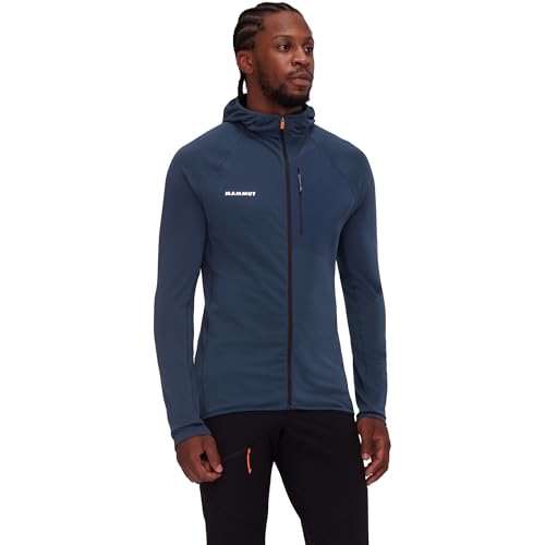 Mammut Men's Aenergy Light ML Hoodie Jacket, Navy, XL, Transparent/Green, X-Large3