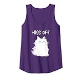 Cat Themed Gifts for Women Men - Funny Meow Cat Hiss Off Tank Top