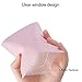 100 Pack Mylar Bags 4 x 6 Inch Resealable Smell Proof Bags Foil Pouch Flat Bag with Clear Window Pink