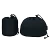Portable Picnic Cookware Storage Bag Storage Pouch Black Nylon Mesh Travel Stuff Sacks Drawstring Camping Tableware O #5