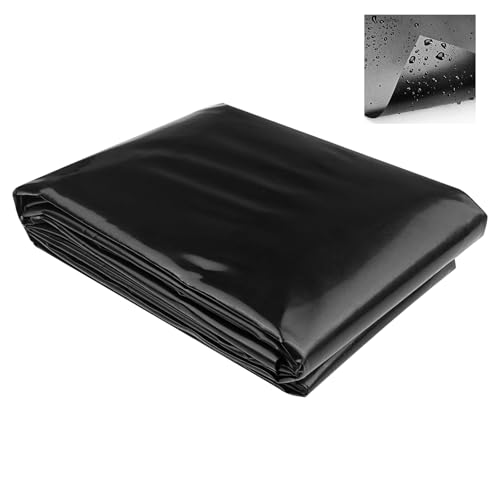 Nicphyn Lona Estanque, Plastico Negro para Huerto, Revestimiento de Estanques, Pond Liners, Lineras para Estanques, Estanque Plegable Paño Suave del Estanque, para Estanques, Construcc, Fuentes (2×3m)
