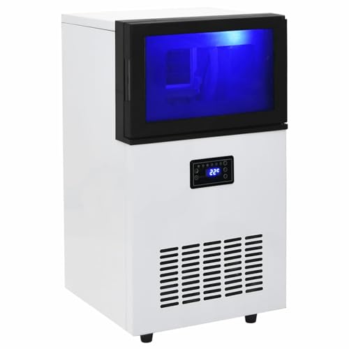 Juroupi Eiswürfelmaschine Schwarz 45 kg / 24 h Tragbare Ice Maker Cube Maschine für Zuhause/Küche/Büro/Bar 4 Juroupi Eiswürfelmaschine Schwarz 45 kg / 24 h Tragbare Ice Maker Cube Maschine für Zuhause/Küche/Büro/Bar