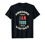 Photo Gallery awesome since january 1999 - retro - vintage 1999 birthday maglietta Photo Gallery awesome since january 1999 - retro - vintage 1999 birthday maglietta