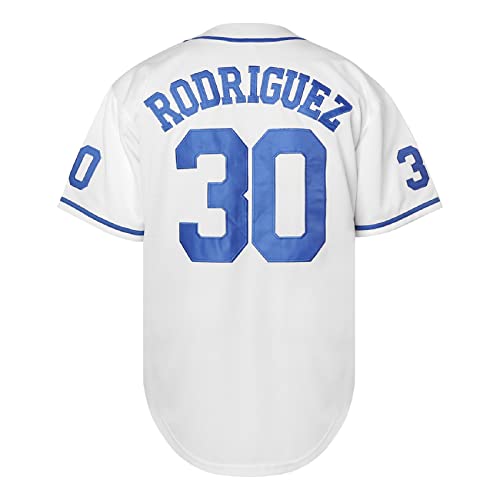 The Sandlot Benny The Jet Rodriguez 30 Movie Baseball Jersey For Men S-Xxxl Stitched (X-Large, White) #TOP2