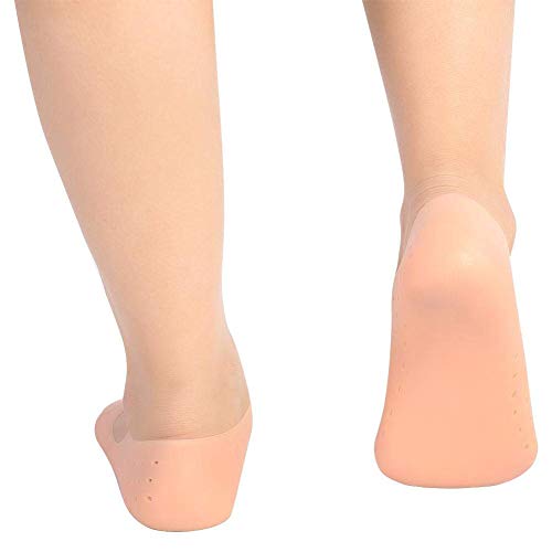 1 Par de Meias de Silicone, Protetor Anti-rachaduras nos Pés Meias para Prevenir a Ferramenta Meias