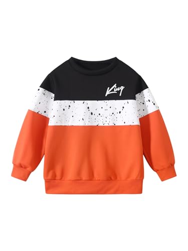 2 Pcs Kids Boys Hooded Sweatshirt Pants Set Hoodie Sweatsuit Fall Winter Spring Outfits for 4-14 Years3