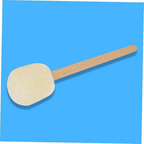 Baquetas BESPORTBLE de fieltro para batería y percusión, mango de haya, 2 piezas, para bombo y jazz miniatura 6