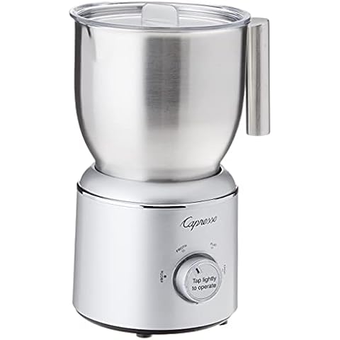 Capresso froth Select Automatic Milk Frother and Hot Chocolate Maker, Stainless Steel 209.05, Silver, 20 ounce Cover