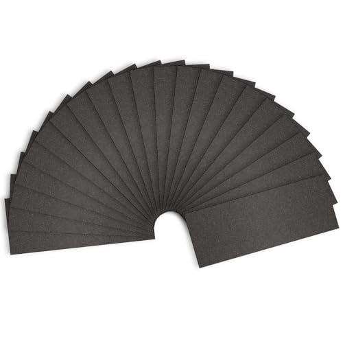 Sandpaper 180 Grit Wet Dry Sanding Sheets 9x3.6 inch for Wood Furniture Finishing Metal Sanding and Automotive Polishing 21 -Sheet