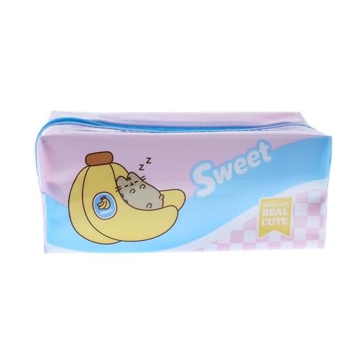 Pusheen - Estuche para lápices | Papelería Kawaii | Linda papelería | Estuche para lápices Kawaii | Suministros escolares | Estuche para bolígrafos | Regalos Pusheen | Papelería Pusheen, multicolor,
