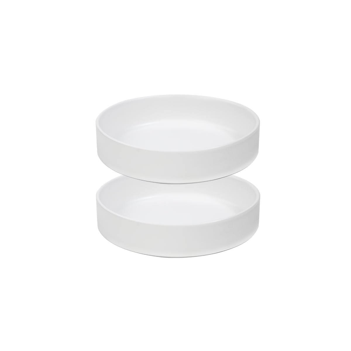 Ceramic Cat Bowl, 15 x 4 Feeding Bowls, The Final Cat Bowl for Cats and Puppies (White)