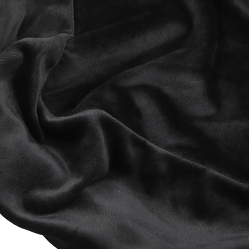 Short Plush Cloth Dust Cover For Audio-Technica AT-LP120XUSB Turntable, Lightweight Protective Case Shields, Easy To Maintain For Listening, Studio Or DJ Use, Black(Black)