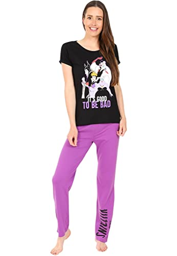 Pyjama long Disney méchant en maille douce imprimé graphique
