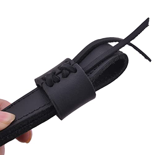 Buffalo Hide Leather Rifle Gun Sling (Cobra Black with Swivels) by WAYNE'S DOG - Image 6