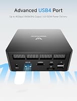 MINIS FORUM UM760 Slim Mini PC, AMD Ryzen 5 7640HS Prozessor (6 Kerne/12 Threads, bis zu 5,0 GHz), AMD Radeon 760M, 16 GB DDR5 RAM & 512 GB PCIe 4.0 SSD, HDMI-/USB4-/DP-Ausgang, WiFi 6E, BT5.3 – Ansicht 5