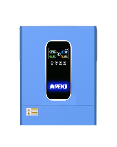 11KW Hybrid Wechselrichter 48V, Parallelfähig für 3-Phasen-Netze (max. 6 Einheiten) DC 48V zu AC 230V, 160A MPPT Solar-Laderegler für Blei- und Lithium-Batterien geeignet für Haushalte