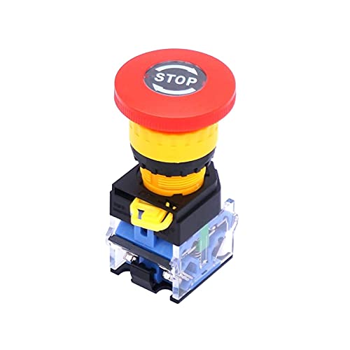 Bouton poussoir arrêt d'urgence 22mm pour couper instantanément le courant 440V