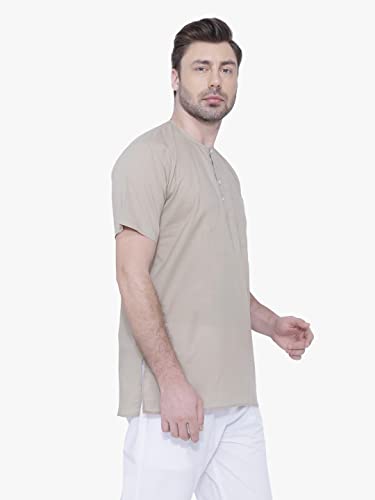 Image of Rajubhai Hargovindas Mens Casual Cotton Straight Kurta