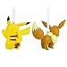 Hallmark Pokémon Pikachu and Eevee Resin Christmas Ornaments, Set of 2