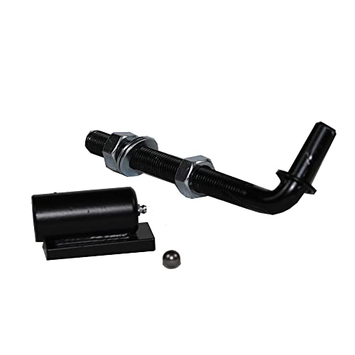 J-Bolt Gate Hinge Steel Dortimate Jl34A Adjustable Steel Barrel Hinges 4" Length Threaded Arm Driveway Gate Hinge Color Black (1.41 Lbs) #TOP5