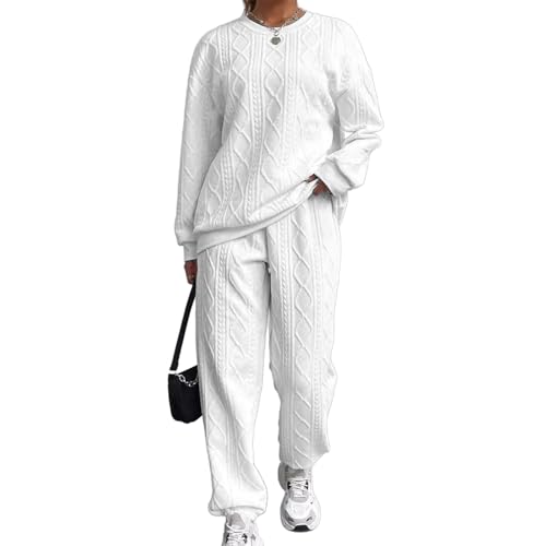Ensemble de salon surdimensionné femme avec pull à capuche polaire et pantalon de jogging