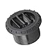 TOTMOX Warm Air Vent Outlet 360 Degrees Rotatable Round Car Heater Duct Hose Pipe Air Outlet Vent Cover Compatible with Eberspacher Webasto Heater 75 mm / 2.95 inch