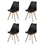 Black Table + 4 Black Chairs