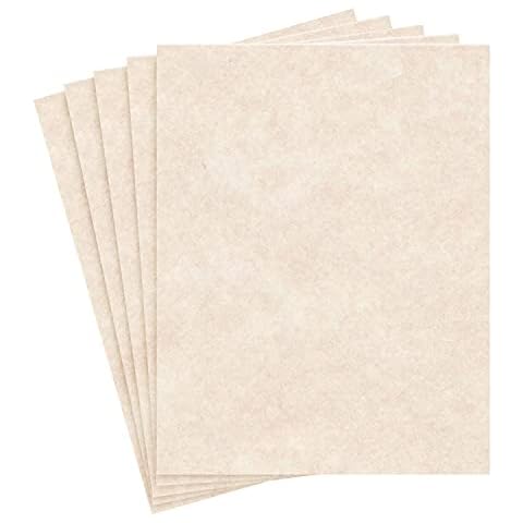 S Superfine Printing Natural Cream Parchment Cardstock – Great for Certificates, Menus and Wedding Invitations | Medium Weight 65lb Cover (176gsm) | 8.5 x 11” | 50 Sheets per Pack Cover