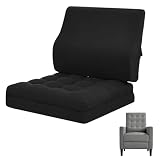 GOFORIT Coussin d'assise avec coussin de dossier, rehausseur de siège pour personnes âgées...