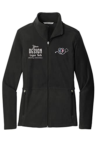 INK STITCH Women L151 Custom Embroidery Design your Own Logo Texts Accord Microfleece Jackets2