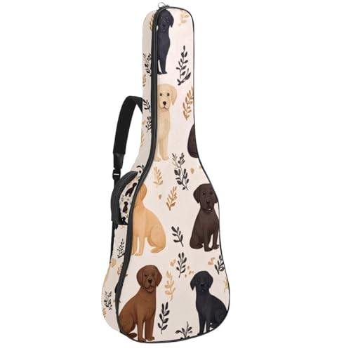 Étui souple pour guitare acoustique 109 cm imprimé Labrador