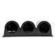 ANCLLO Universal Black Triple Gauge-Konsolen-Armaturenbrett-Pod - passend für jede Marke/jedes Modell - ABS-Kunststoff - Halterungen (3) 52 mm (2-1/16 Zoll) am Armaturenbrett des Fahrzeugs