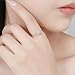 CCBFY 18k White Gold Plated 925 Sterling Silver Rings for Women Promise Rings for Her, Stackable Wedding Bands Rings for Women Infinity Forever Love Knot Ring (Silver 6)