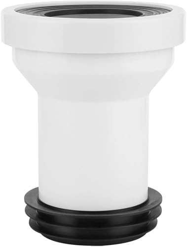 Toilet Drain Pipe Adapter, Plastic Toilet Sewer Drain Pipe Installation Sealing Fitting Accessory Connection Part for Bathroom Toilet