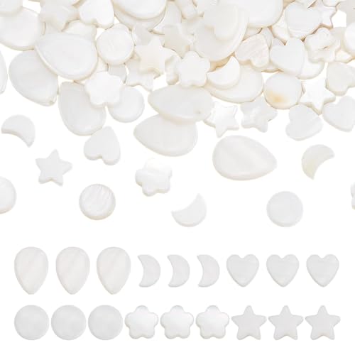 arricraft 120 Pcs Natural Mother of Pearl Beads