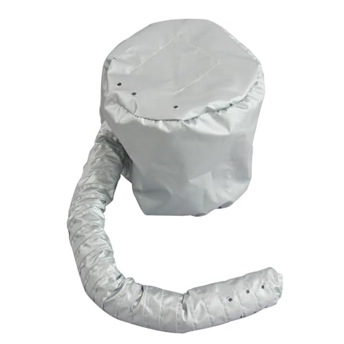 HULIJA Bonnet Hood Hair Dryer Portable Dryer Attachment With Adjustable Soft For Fits All Head&hair Silver-gray One Size