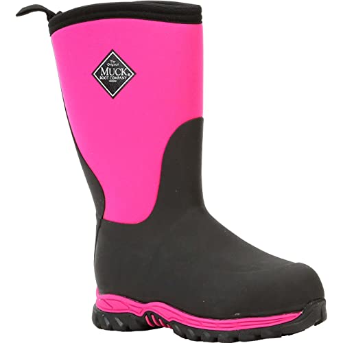 Muck Unisex-Youth Kid's Rugged II K's, Pink/Black, 8