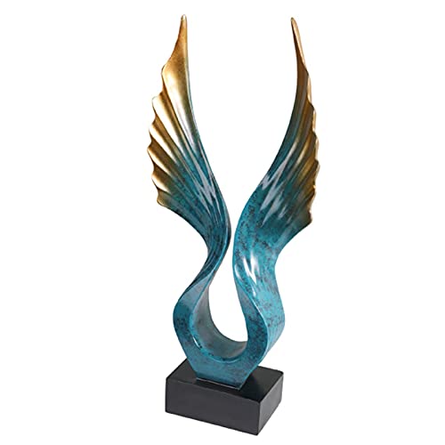 Décor d'art de la maison avec ailes YXWYXWA : sculpture minimaliste pour salon et étagère