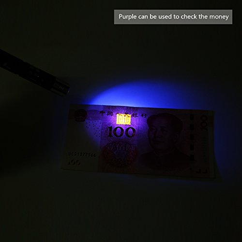 Mini Lanterna de LED com luz de caneta UV Lanterna de lanterna com lanterna de LED, Lanterna de bols