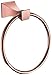 XIHEJD Wand befestigter Handtuchhalter Badezimmer Eckregal Dusche Caddy Ablagekorb Regale Handtuchhalter Badezimmer, Rose Gold-Zink-Legierung Handtuchwärmer, EIN modernes Bad Einfach Handtuchring