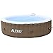 ALEKO Inflatable Hot Tub Spa | Personal High Powered Jetted Bubble | 265 Gallon | Brown and White | HTIR6BRW
