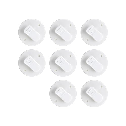 8 clip adesive per tenda da doccia, resistenti agli schizzi, antivento, per uso interno ed esterno, supporti sicuri per vasca da bagno